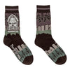 Rest in Peace Crew Socks flat lay left