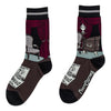 Death Parlour Crew Socks flat lay left 2