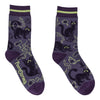 Scaredy Cats Crew Socks flat lay right