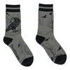 Midnight Crow Crew Socks flat lay right