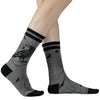 Midnight Crow Crew Socks model right 2