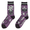 The Witching Hour Crew Socks flat lay left