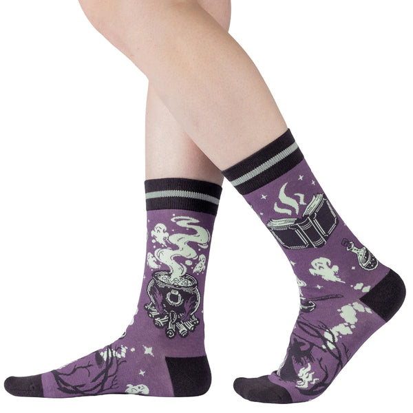 The Witching Hour Crew Socks model left 2