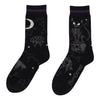 Meowmento Mori Crew Socks flat lay left