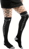 Tattooed Gun Rockabilly Over the Knee Socks