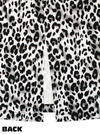 Gray Leopard Print Retro Pencil Skirt