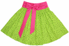 Lime Green Polka Dot Swing Skirt, alternate view