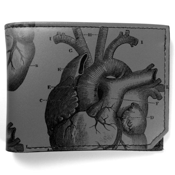 Anatomical Heart Wallet front view