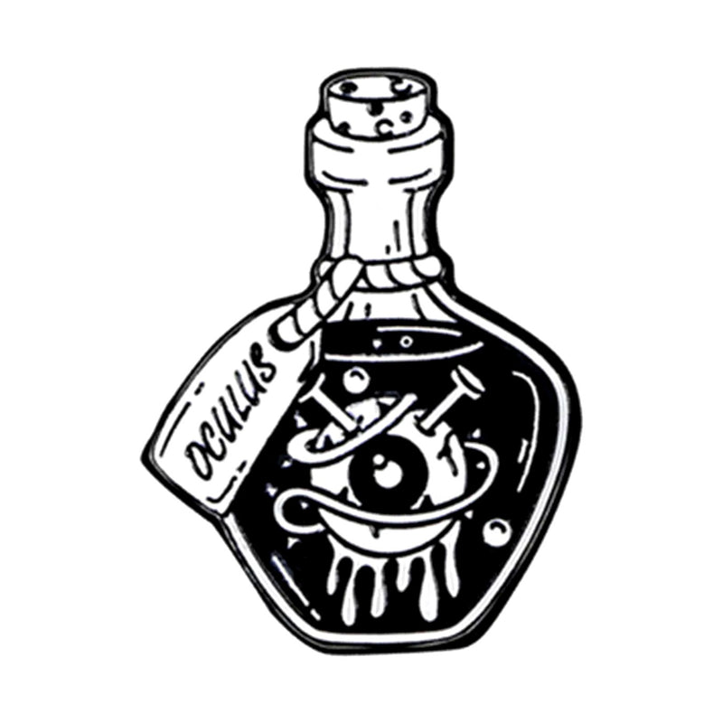 Eyeball potion bottle enamel pin