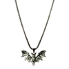 Stainless Steel Bat Pendant Necklace, alternate view