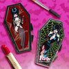 Elvira Spider Red Glitter Coffin Compact, alternate view