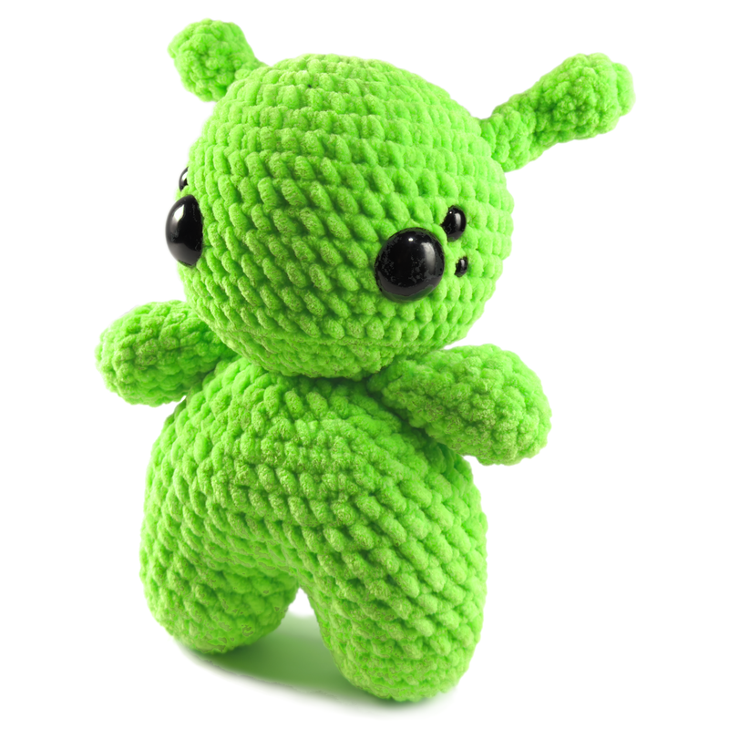 Alien Plush, crochet alien plush