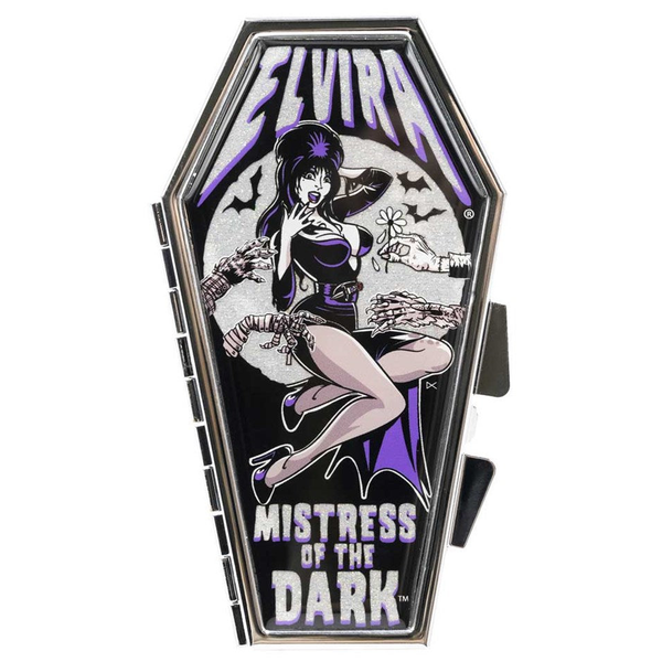 Elvira Monster Hand Glitter Coffin Compact
