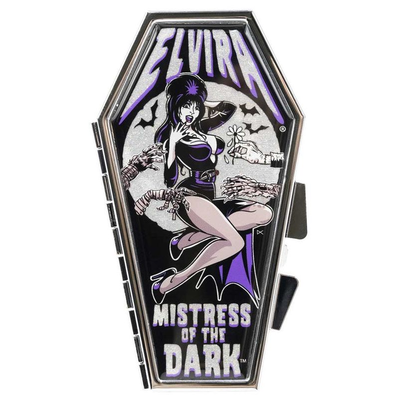 Elvira Monster Hand Glitter Coffin Compact