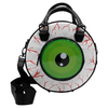 Eyeball Black Glitter Backpack Purse, black glitter backpack purse