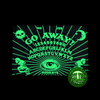 Go Away glow in the dark throw blanket, alternate view