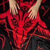 Satanic Circle Baphomet Throw Blanket