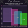 Leg Avenue hosiery size chart showing One Size, Queen, 1X-2X and 3X-4X fit ranges by height and weight