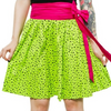 Lime Green Polka Dot Swing Skirt, alternate view