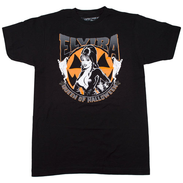 Elvira Pumpkin Queen Of Halloween Mens T-Shirt