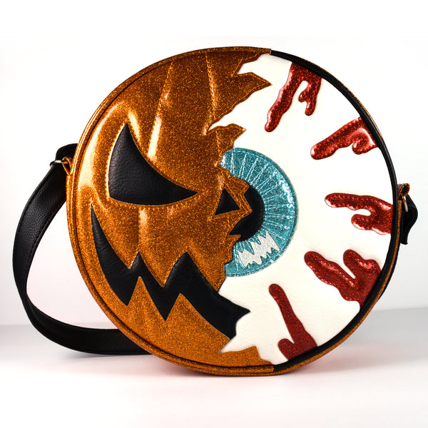 Keep Watch Kult bag, front with jack-o-lantern Keep Watch eye