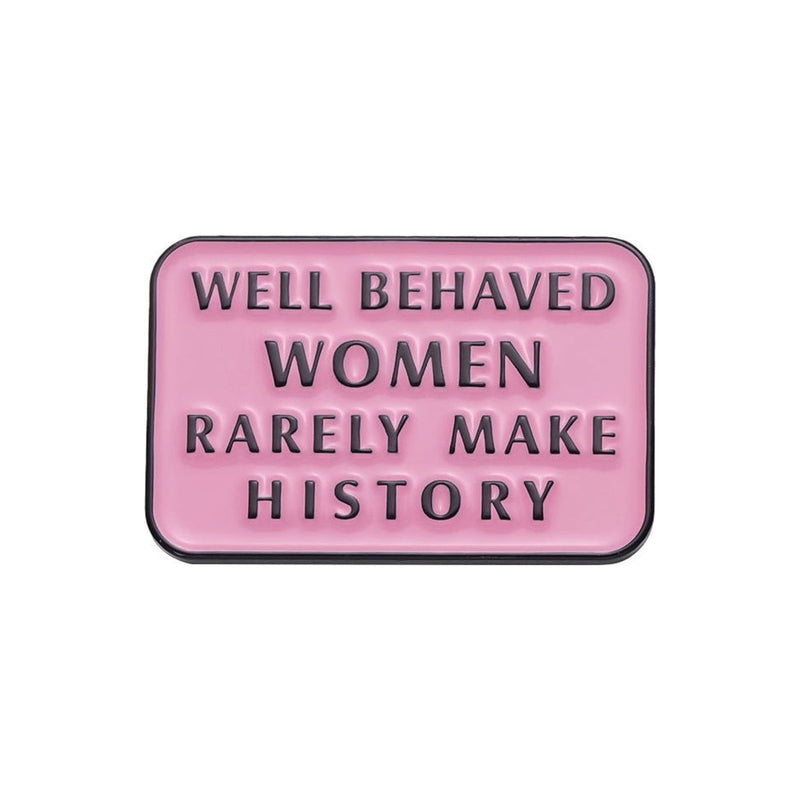 Well Behaved enamel pin — Spooky Stitchcrafts