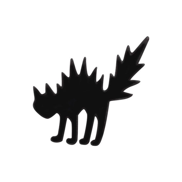 Scaredy Cat enamel pin — Spooky Stitchcrafts