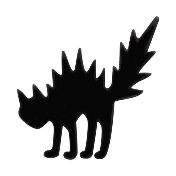Scaredy Cat enamel pin — Spooky Stitchcrafts