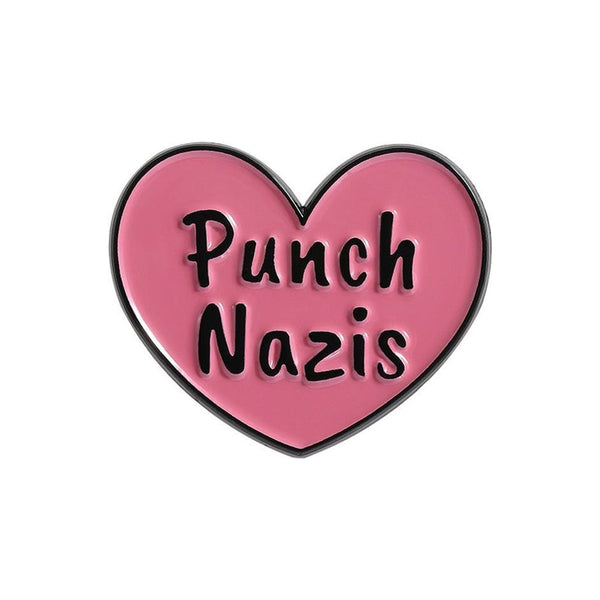 Punch Nazis enamel pin — Spooky Stitchcrafts