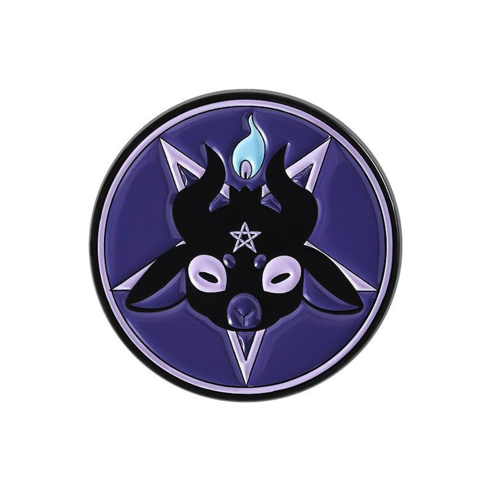 Baphomet Circle enamel pin — Spooky Stitchcrafts