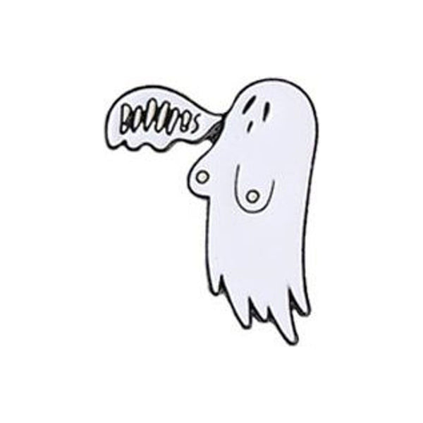 Booobs enamel pin — Spooky Stitchcrafts