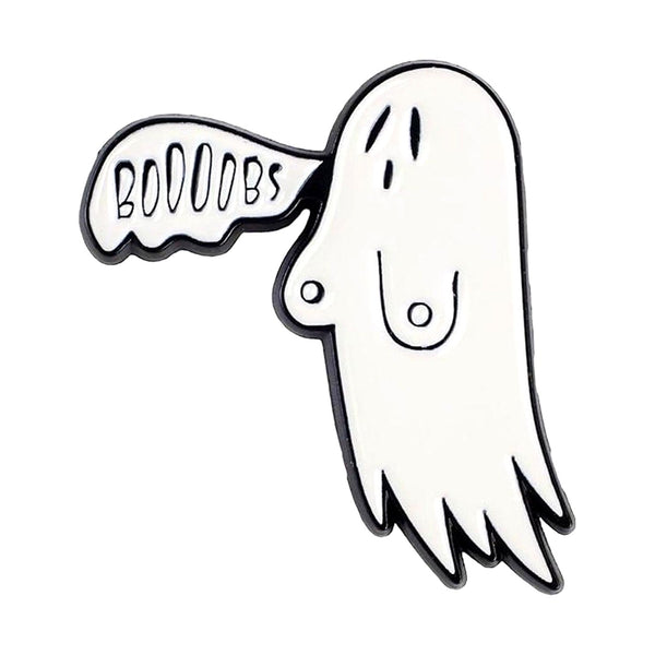Booobs enamel pin — Spooky Stitchcrafts