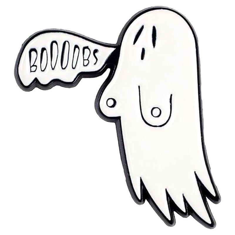 Booobs enamel pin — Spooky Stitchcrafts