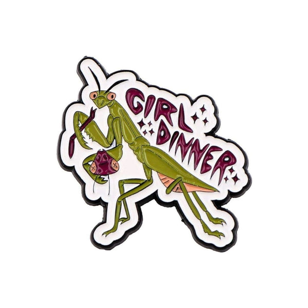 Girl Dinner Enamel Pin