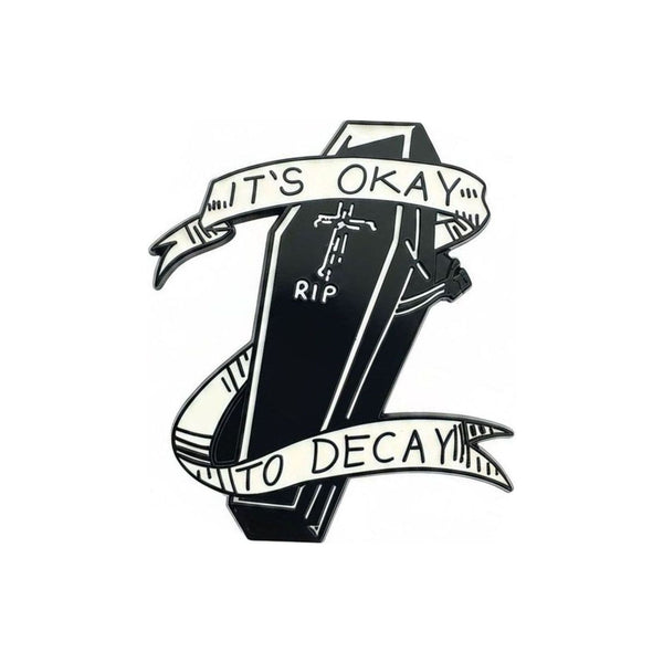 Decay Coffin Enamel Pin