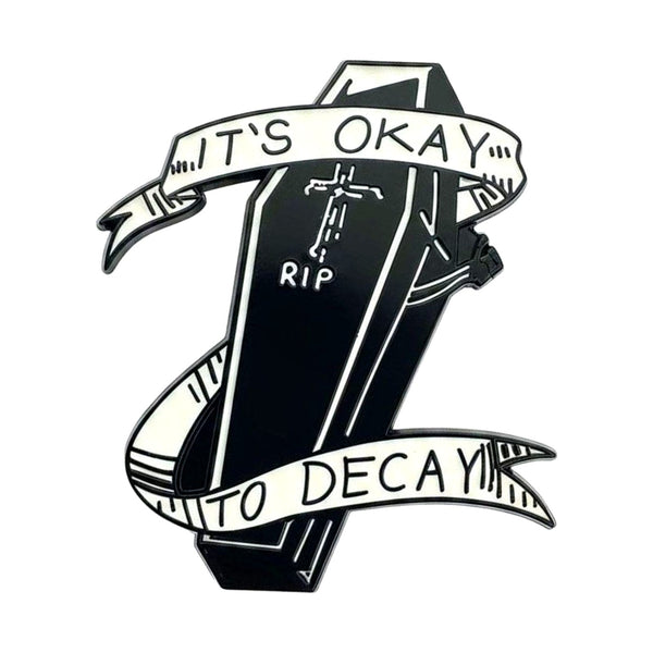 Decay Coffin enamel pin — Spooky Stitchcrafts