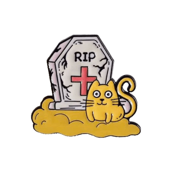 RIP Kitty Enamel Pin