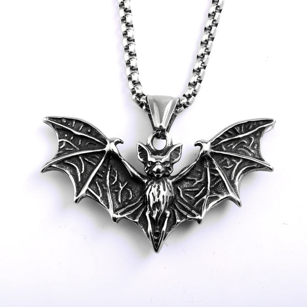 Stainless Steel Bat Necklace