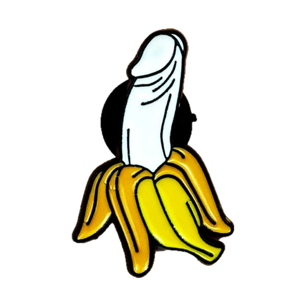 P Banana enamel pin — Spooky Stitchcrafts