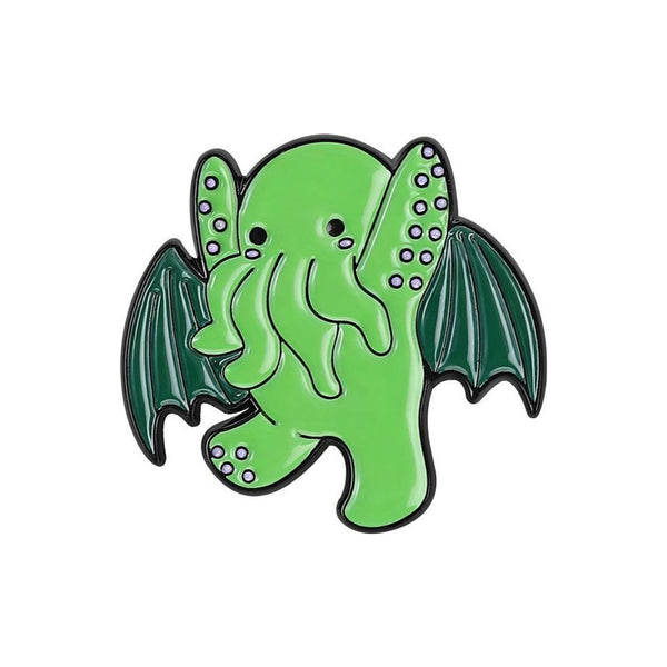 Hooray Cthulhu enamel pin — Spooky Stitchcrafts