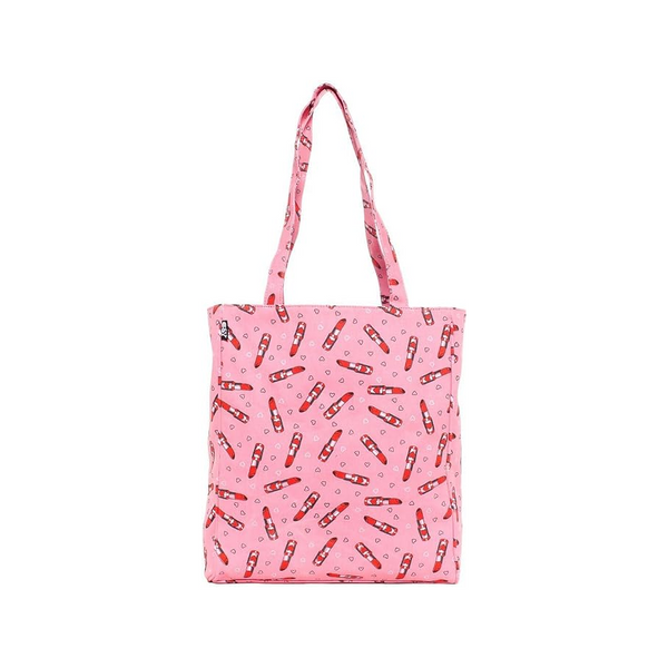 Pretty in Pink Lipstick Heart Tote Bag