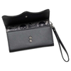 RIP Bat Embossed Trifold Wallet, detachable wristlet strap detail