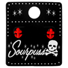 Red Anchor Earrings, alternate view