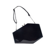 Skull Kiss Lock Deluxe Patent Coffin Handbag, coffin-shaped patent handbag
