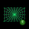 Spiderweb glow in the dark throw blanket, alternate view