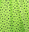 Lime Green Polka Dot Swing Skirt, alternate view
