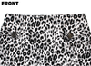 Gray Leopard Print Retro Pencil Skirt