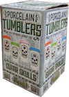 Green Sugar Skull Porcelain Tumbler