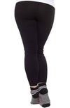 Black High-Waist Knit Leggings, alternate view