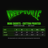 Kreepsville Women's Mini Skirt size chart